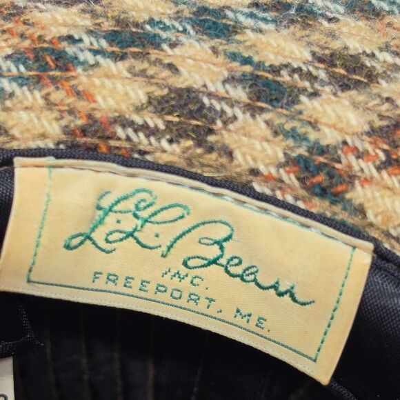Vintage 50s L.L. Bean Freeport ME Wool Plaid Fedora Hat LL Bean Unisex Sz 7 1/8 main image 6